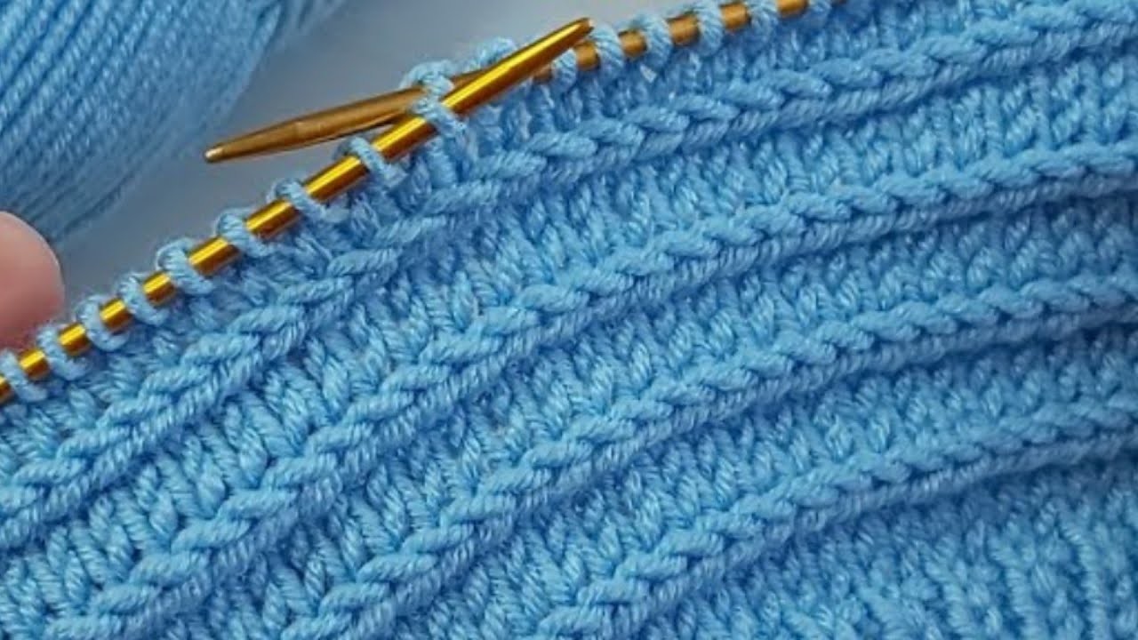 Very easy, simple knitting stitch pattern  for sweater.jackets
