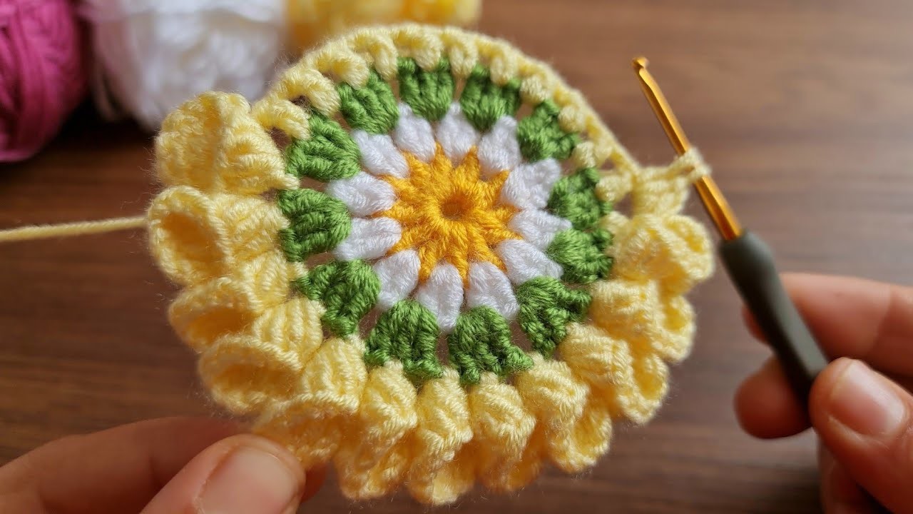 Wow !! Super easy useful crochet knitting motif, decorative model ✔️how to make beautiful crochet