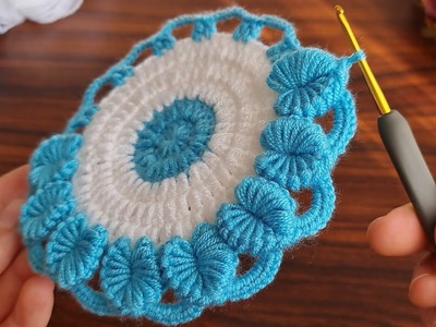 Wow!! super very useful crochet knitting motif crochet coaster ???? tığ işi bardak attığı supla Modeli