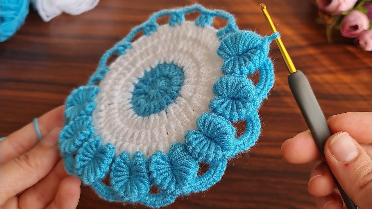 Wow!! super very useful crochet knitting motif crochet coaster ???? tığ işi bardak attığı supla Modeli
