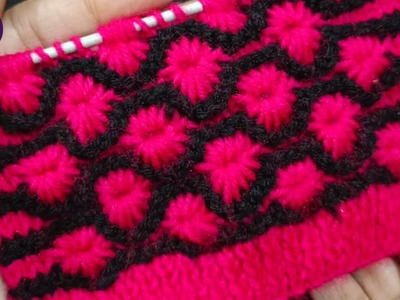 Beautiful Flower pattern for ladies cardigan | Knitting Design #669