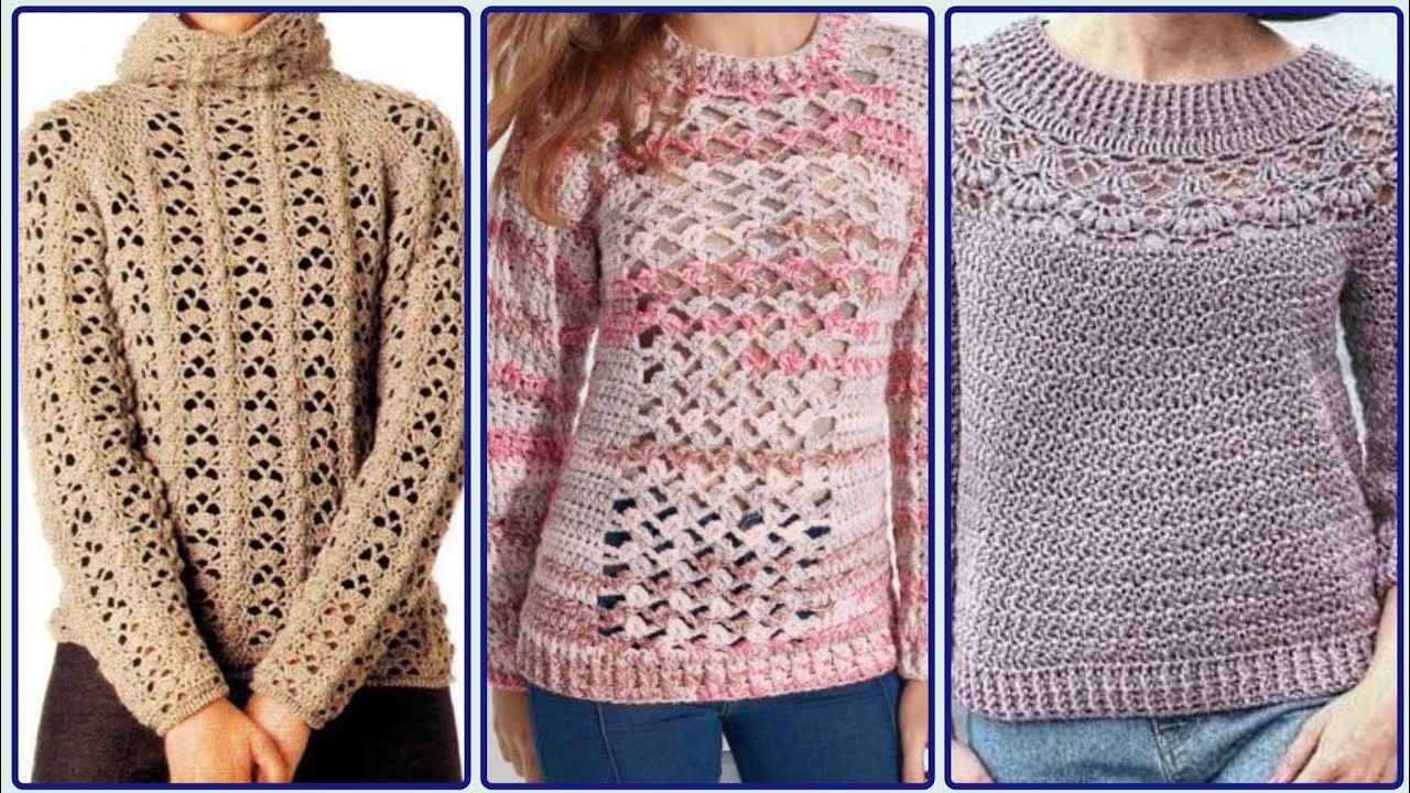 Beautiful & Outclass Crochet Tops For Women's - Knitted Shirts For Girls