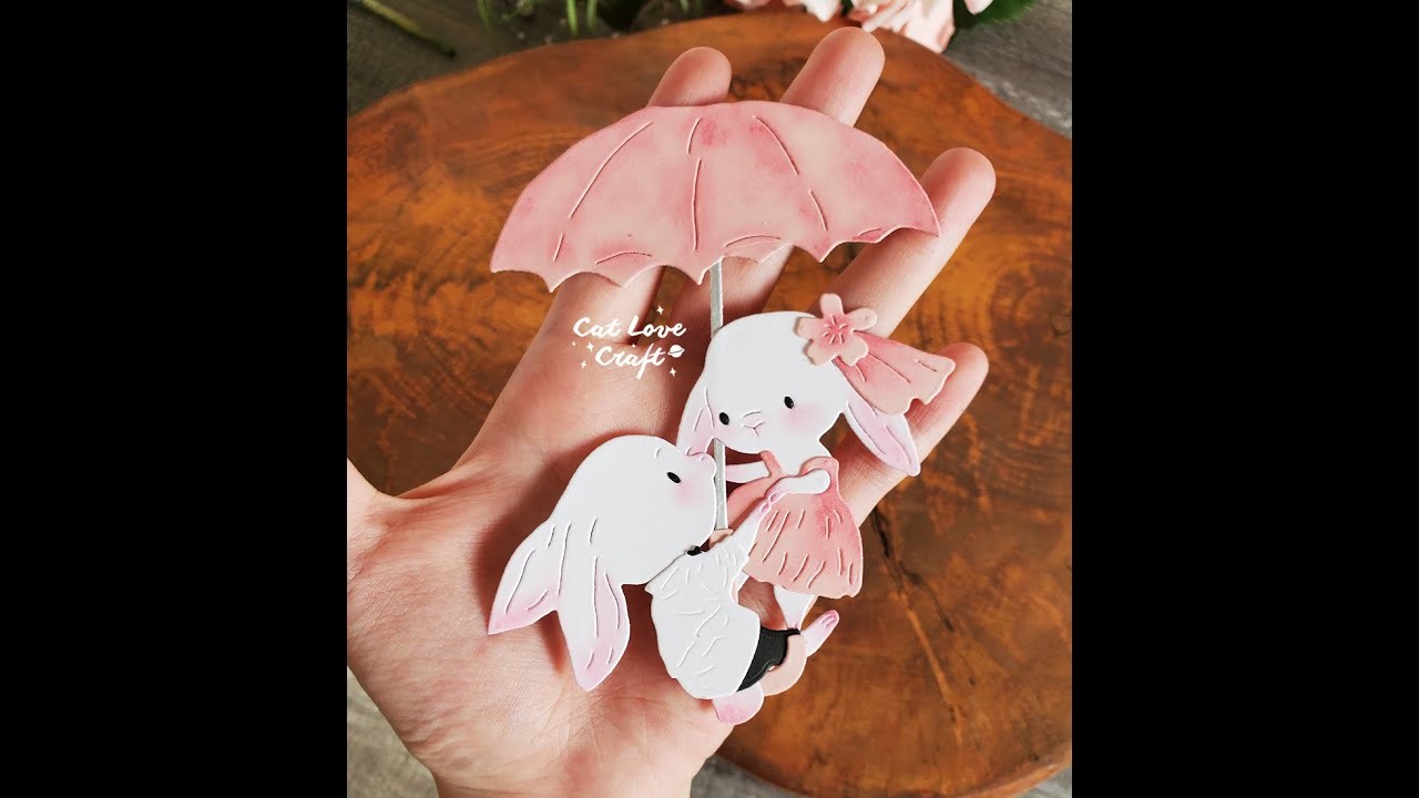 Bride & Groom Umbrella Rabbit Metal Cutting Dies Scrapbooking Stencil Die Cuts DIY Craft Embossing