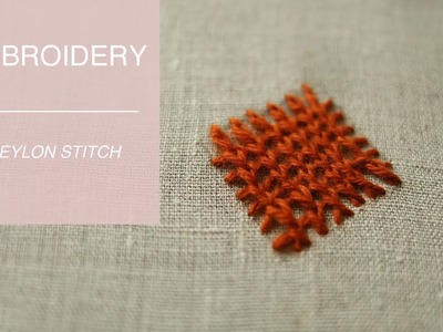 Ceylon embroidery stitch