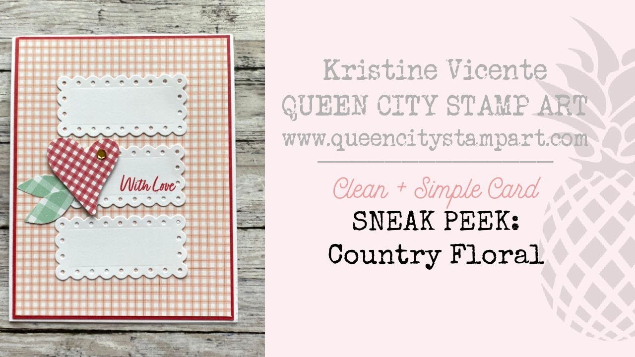 Clean + Simple Card:  Country Bouquet Punch