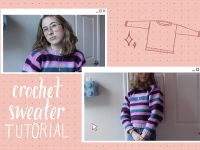 Cozy crochet sweater full tutorial ✨