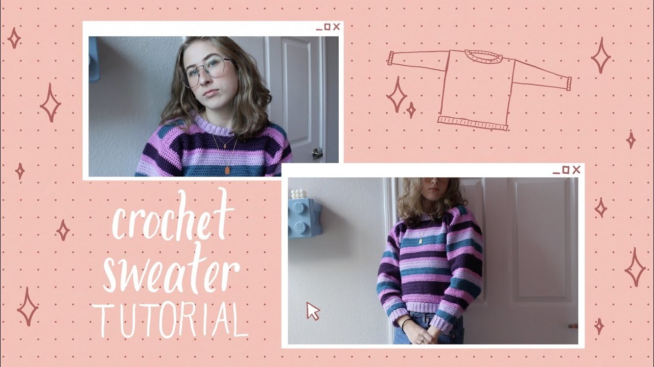 Cozy crochet sweater full tutorial ✨