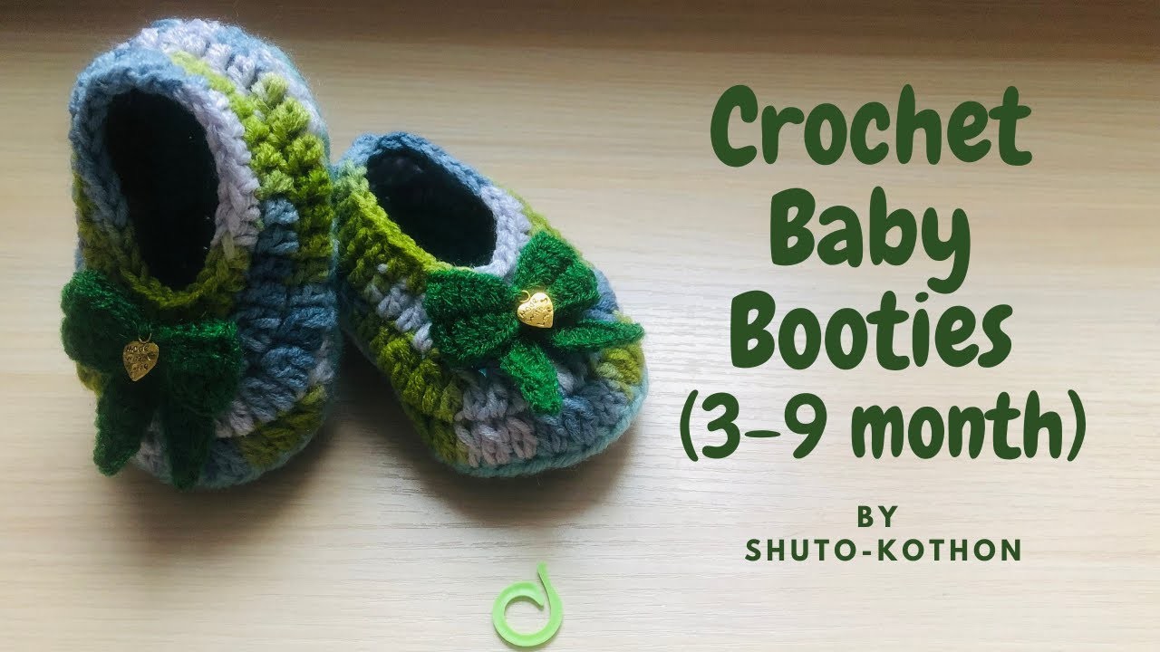 Crochet Baby Booties for 3-9 month (BEGINNER Friendly, EASY Tutorial)  @shutokothon ​