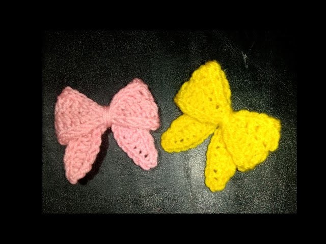 Crochet | Bow hair tie || Crochet hair accessories