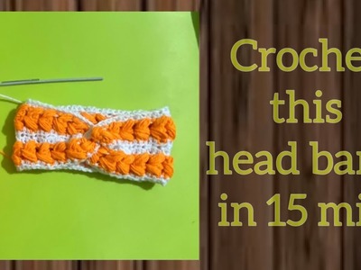 Crochet head band in 15 mins. #15minute #crochet #knitting #viral #trending #viralvideo #viralvideos