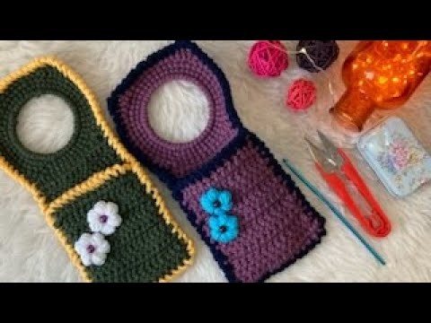 CROCHET MOBILE PHONE SLINGBAGI VERY EASY TUTORIAL.Crochet Cell Phone Holder