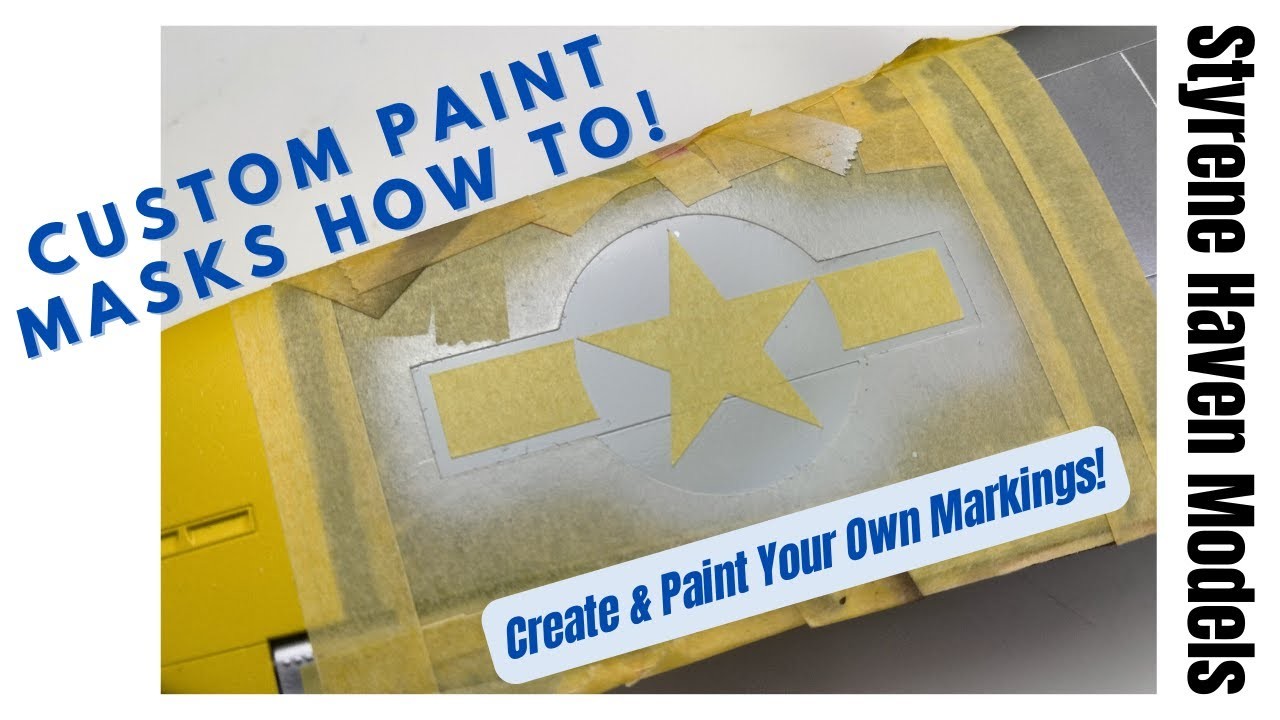 Custom Paint Mask How To! Create & Paint Your Own Markings For Your Scale Models.  No Decals!