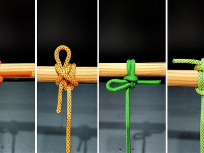 Do you know these 4 amazing knots!  Basic everyday knots #knots