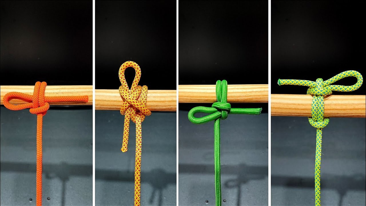 Do you know these 4 amazing knots!  Basic everyday knots #knots