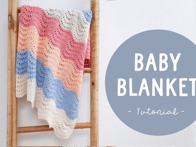 EASY Crochet Baby Blanket FREE PATTERN and VIDEO Tutorial | Croby Patterns