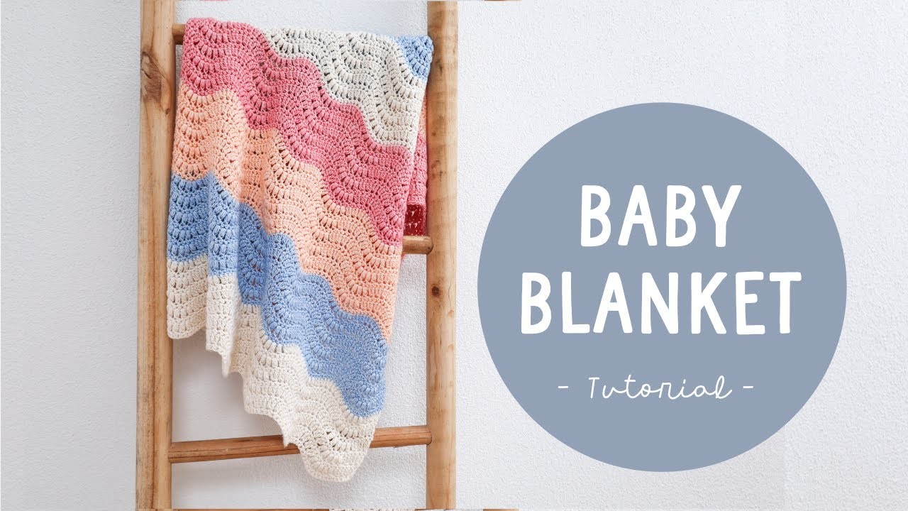 EASY Crochet Baby Blanket FREE PATTERN and VIDEO Tutorial | Croby Patterns