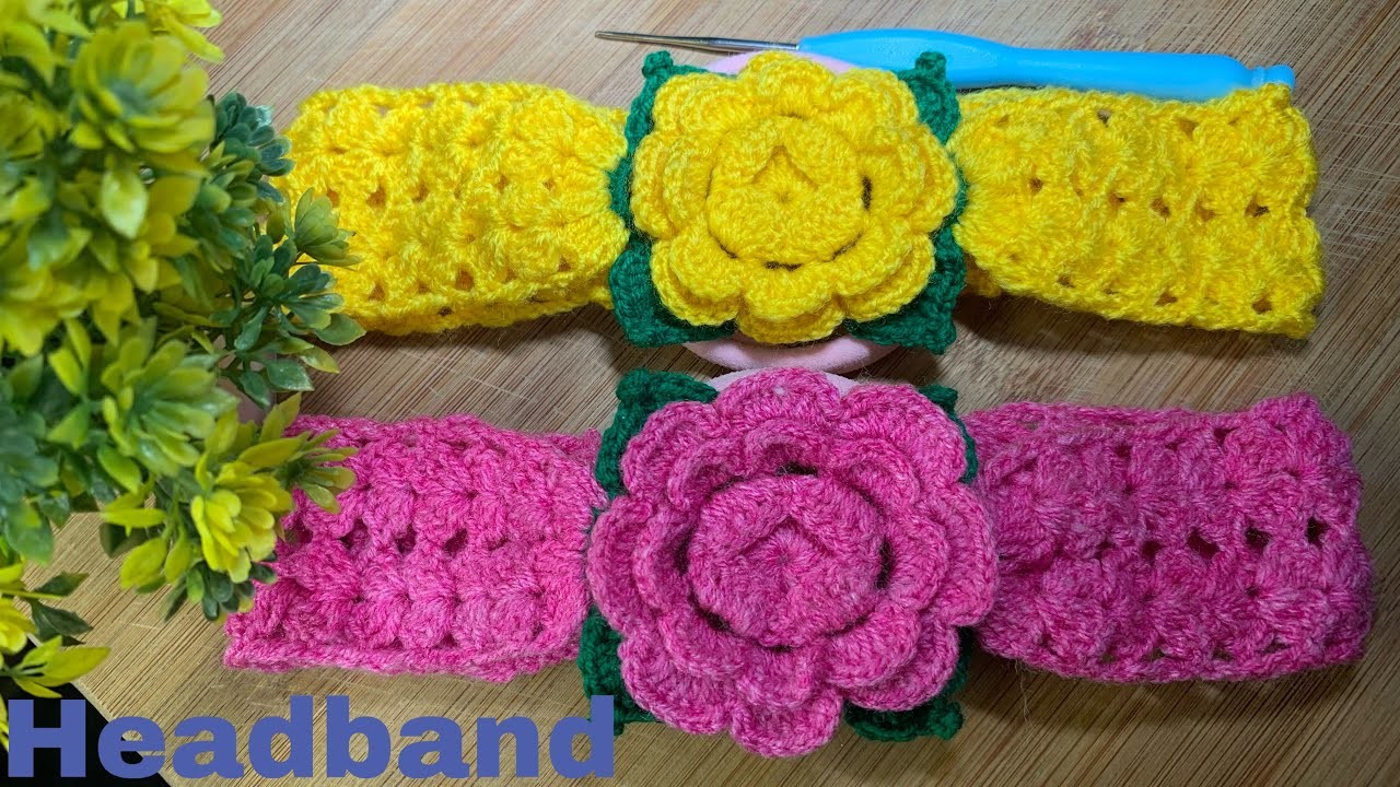 Easy crochet headband beautiful eye catching hair band