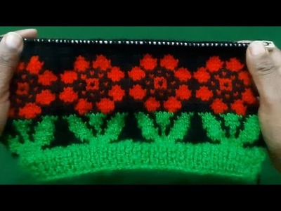 Flower Border Design for sweater