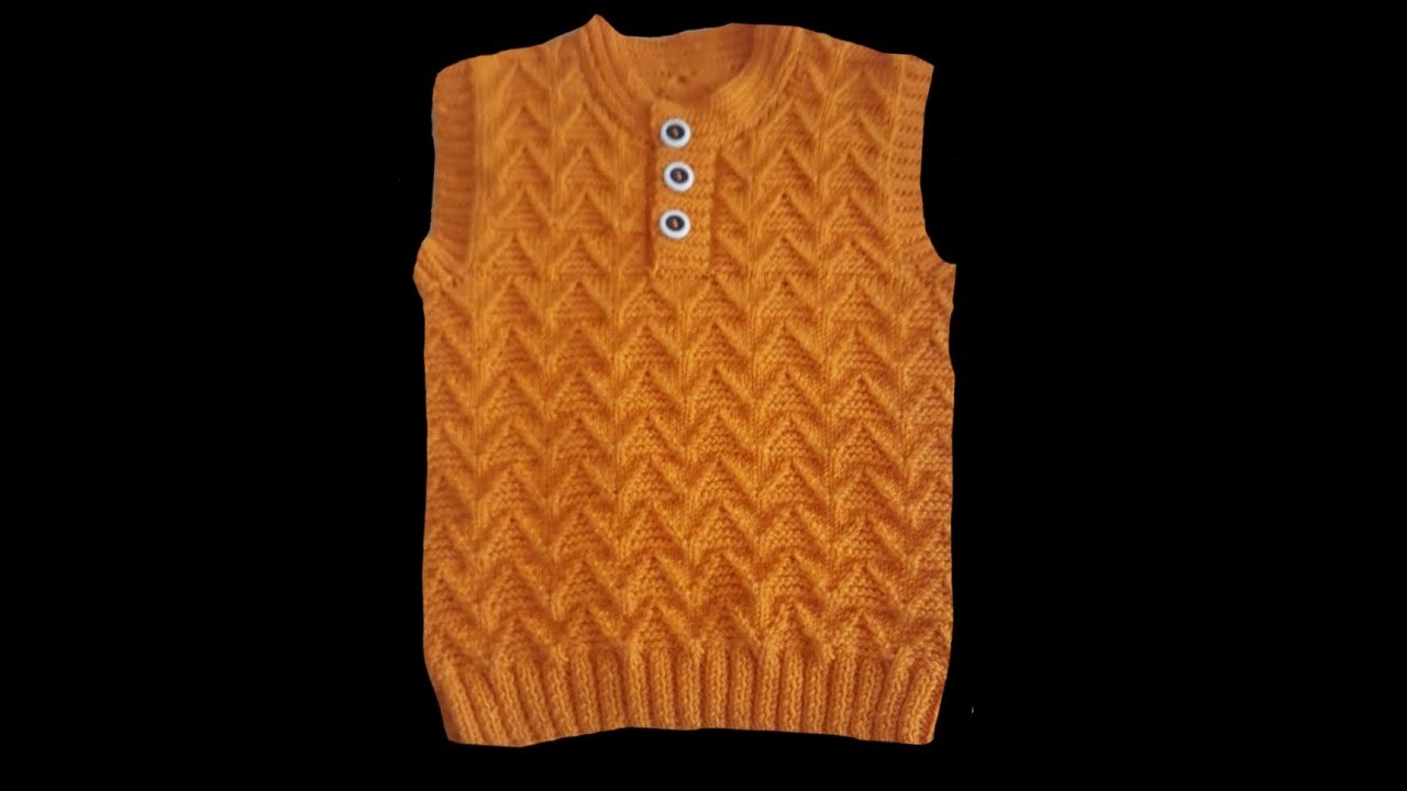 Half sweater knitting designs for boys 3-5 years
