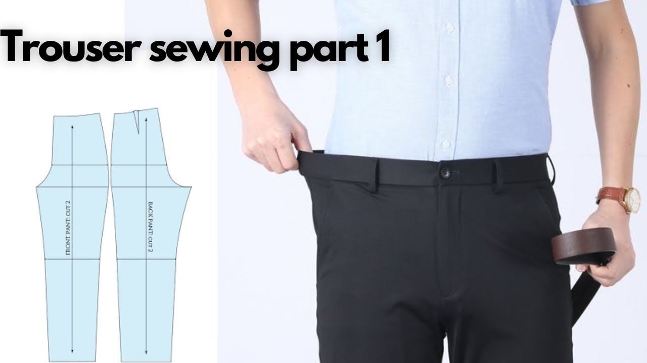 How t sew a cooperate trouser step by step part 1