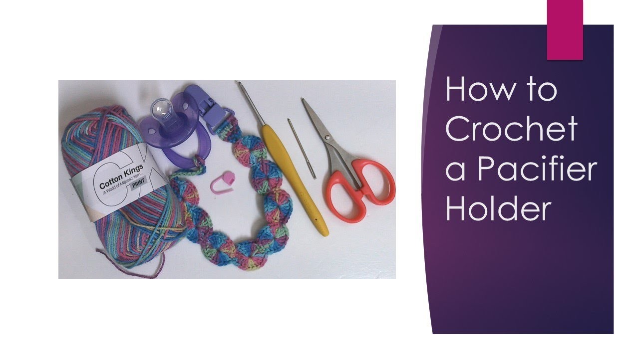 How to Crochet the Shell on Shell Pacifier Holder #crochettutorial #crochet #yarn