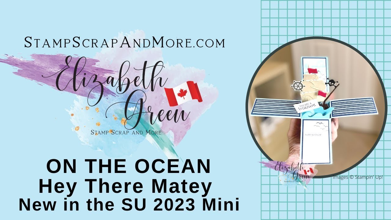 How to make a Card in the Box using the On the Ocean Bundle.   Great kids card!