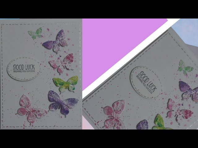 How to make a simple greeting card with water colours.2023