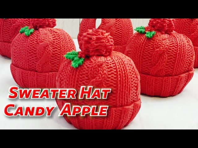 HOW TO MAKE A SWEATER HAT CANDY APPLE | Vlogmas Day 15