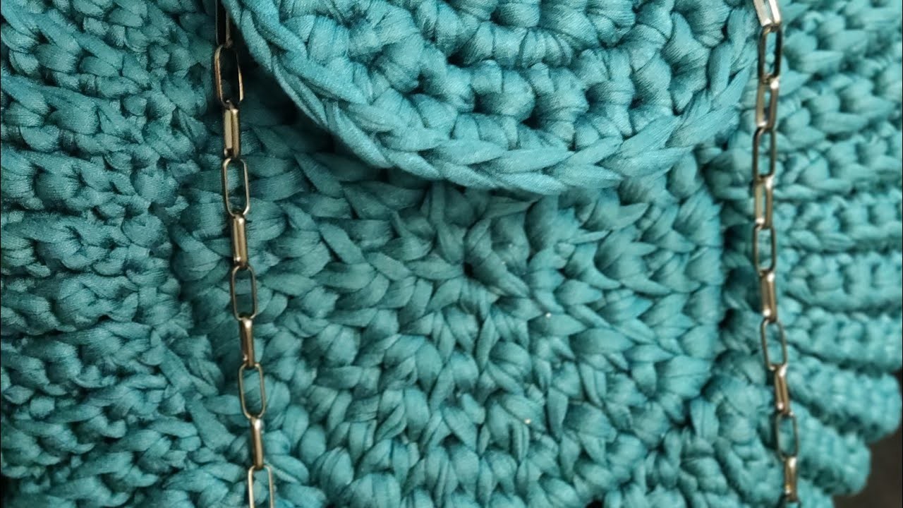 How to make T shirt Yarn circle bag#how to make T shirt yarn design