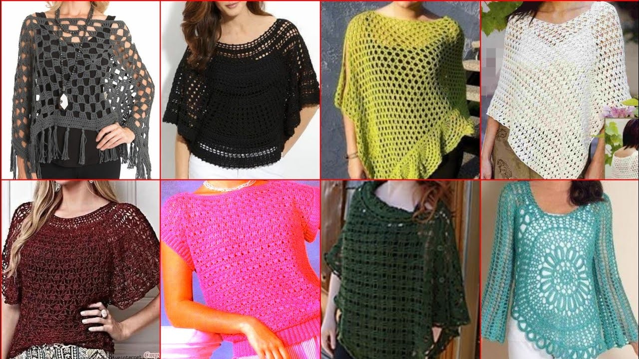 New & Popular Beautiful crochet knitting Blouse Designe collection