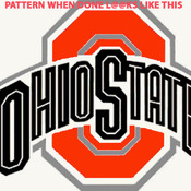 Ohio State Buckeyes DMC DIY Cross Stitch Pattern***L@@K***Buyers Can Download Your Pattern As Soon As They Complete The Purchase
