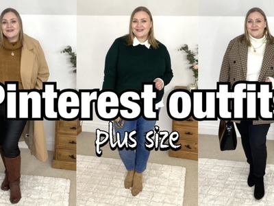 Recreating Pinterest outfits | plus size winter outfit ideas