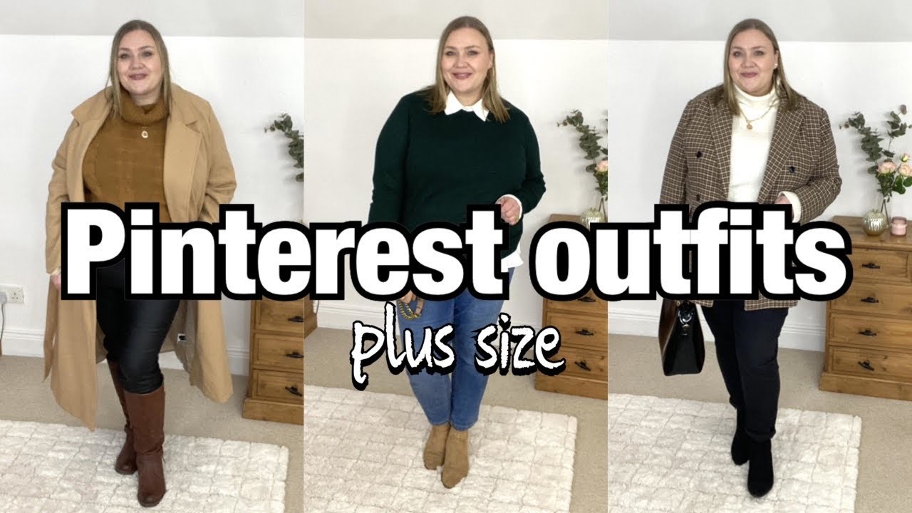 Recreating Pinterest outfits | plus size winter outfit ideas