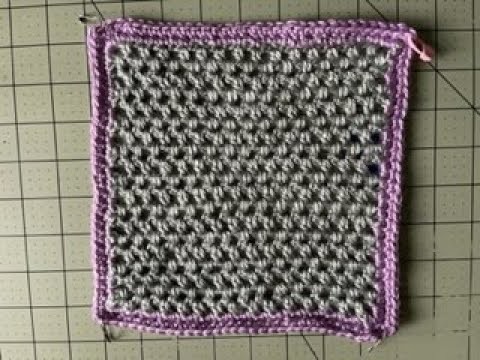 Sampler Square Afghan Lattice Stitch