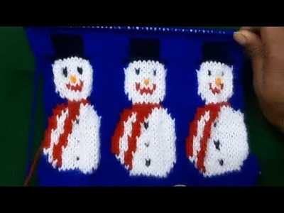 Snow man design  for  sweater