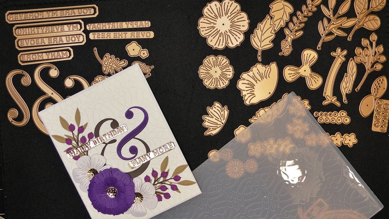 Spellbinders January 2023 Small and Large Die & Embossing Folder of the Month: Floral Swag Tutorial!
