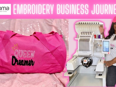 Starting an Embroidery Business | Business Merch | Custom Duffle Bag | Queen Dreamer Merch
