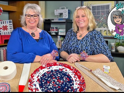 Stitch it! Sisters Stitch it! in Minutes Jelly Roll Table Mat Sewing Video by Nancy Zieman Prod