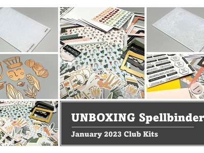 UNBOXING | Spellbinders January 2023 Club Kits | CARD KIT CHANGES