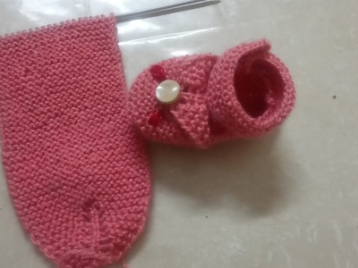 Very easy baby booties knitting in hindi