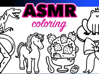 1 HOUR ASMR COLORING TO PUT YOU TO SLEEP | NO TALKING