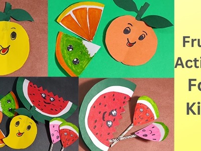 Amazing paper Craft Ideas For Kids | How To Make Fruits Using Paper | Origami Fruits Paper Craft