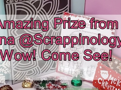 Amazing Prize from Gina @Scrappinology! Come see! #papercraft #christmascrafts
