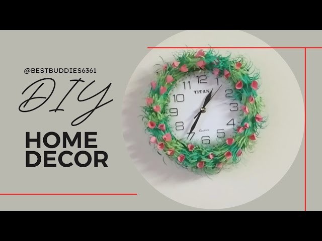 Beautiful Wall Hanging Carft Ideas.Paper Carft For Home Decoration.DIY Wall Decor.Wall Clock Decor