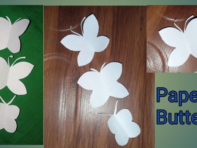 Butterfly ???? Easy Paper Craft Butterfly.White Paper.PB Art & Craft