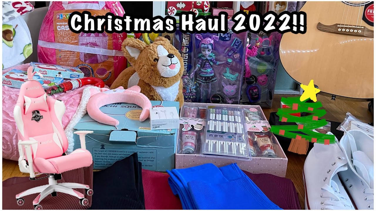 Christmas 2022 Haul!! ???????????? (Guitar, Gaming Chair, Slime,Fidget’s, etc!!)