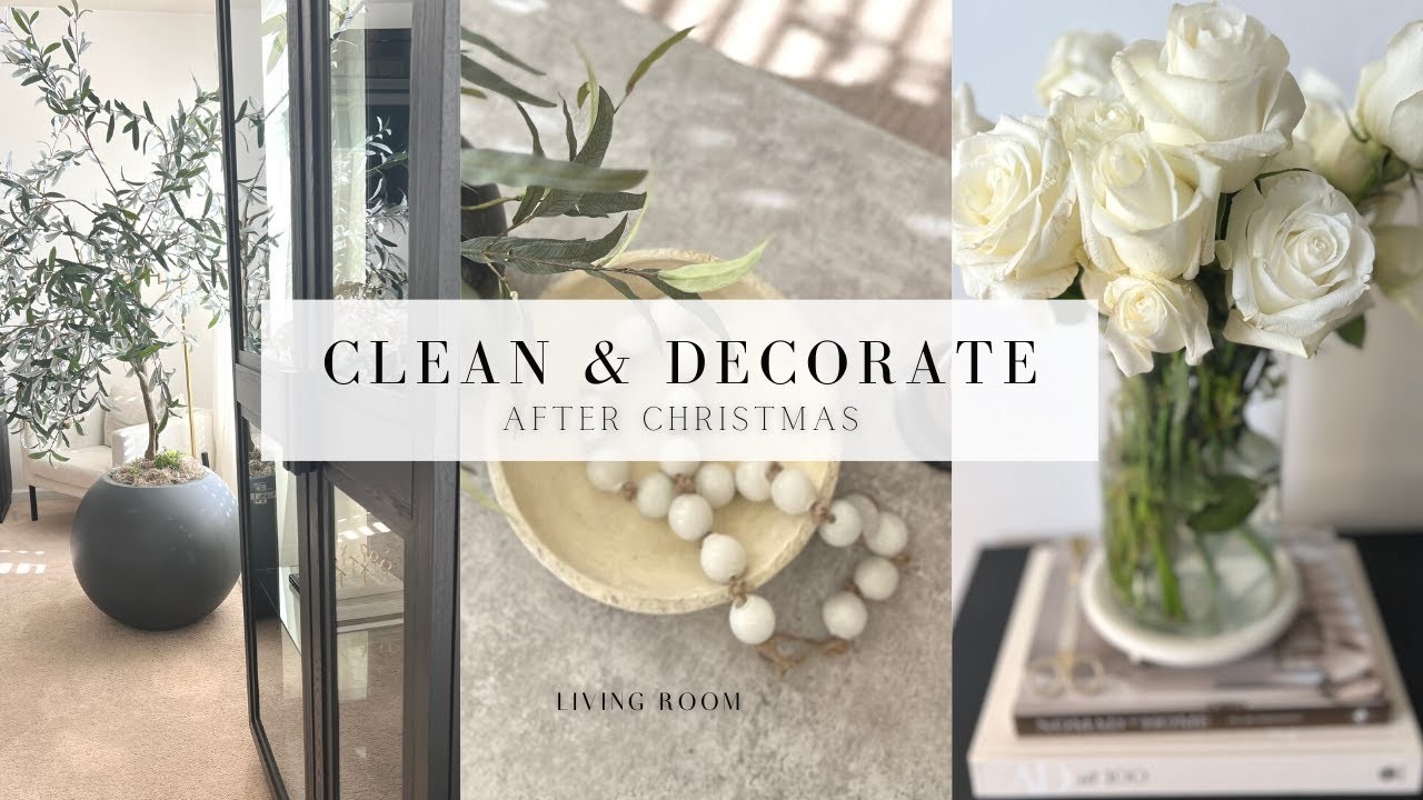CLEAN AND DECORATE AFTER CHRISTMAS| CLEAN WITH ME FOR THE NEW YEAR
