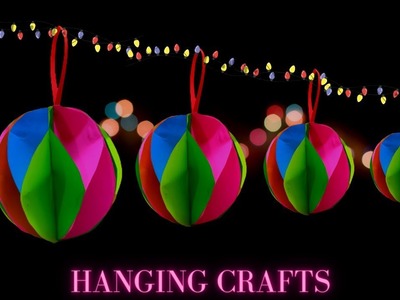 Colorful Hanging ball.Paper crafts.Bk crafts