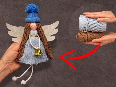 DIY a doll out of macrame cord easily - you will like such an idea!