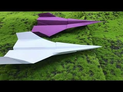 DIY ORIGAMI: It's too easy to make an airplane which can fly far! #diy #origami #paperairplane